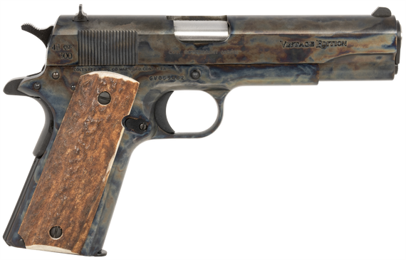CNC Firearms Colt 1911 Vintage Limited Edition, 45 ACP, 5.00" Barrel, 7+1 Rds, Color Case Hardened - 198168427361 