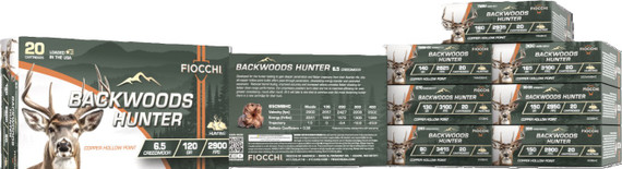 Fiocchi Backwoods Hunter, 7MM Rem Mag, 160 Grain, Copper Hollow Point, 20 Rds - 762344714011 