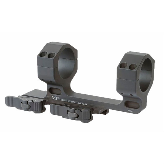 Midwest Industries MI-QD35SMH, 35mm High QD Scope Mount, 1.5'' Offset, Anodized Finish - 812102033899 