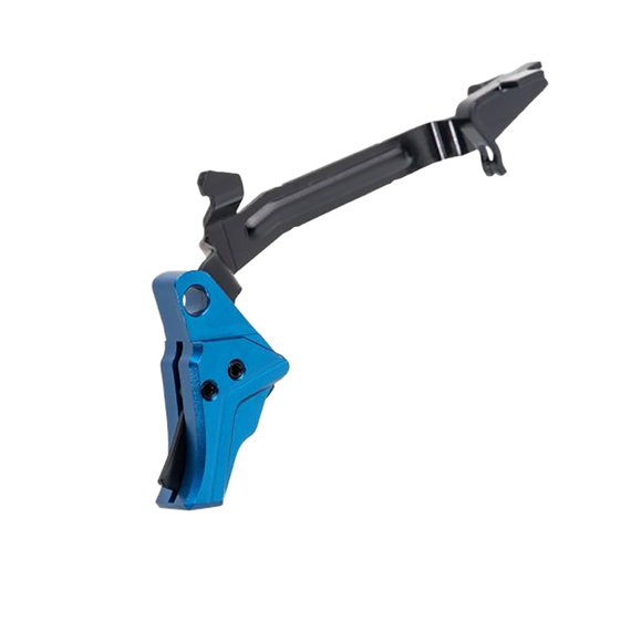 Tyrant CNC I.T.T.S Trigger/Bar, Blue/Black Aluminum, Fits Glock Gen3-4 - 612789316328 