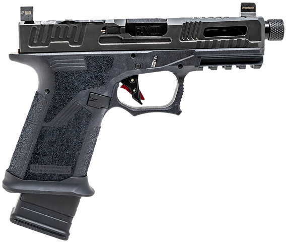 Faxon FX19 Hellfire, 9MM Luger, 4.50" Barrel, 15+1 Rds, Black DLC - 816341025165 