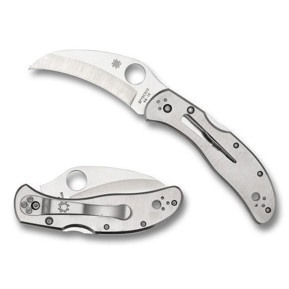 Spyderco Harpy Clipit, 2.75" Hawkbill Blade, Satin Finish - 716104000050 