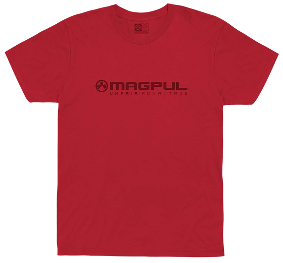 Magpul MAG1114-610 Unfair Advantage, Red Cotton/Polyester Short Sleeve, XL
