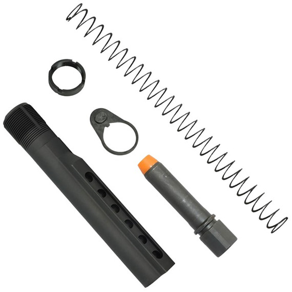 KAK K-SPEC AR-15 PCC Carbine Buffer Tube Kit, 6.9 oz Buffer, Black - 811163035347 
