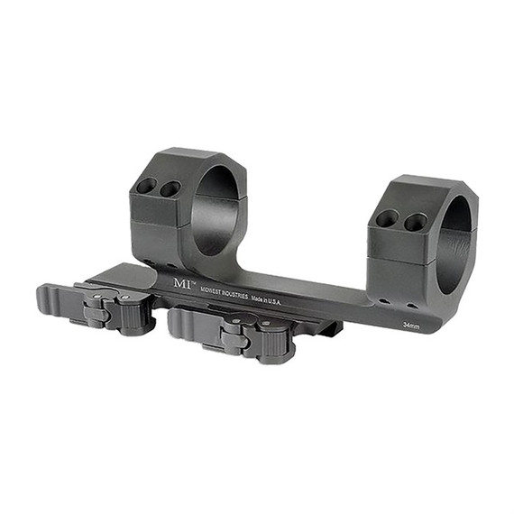 Midwest 34MM QD Scope Mount, Quick Detach, Black Finish - 816537014690 
