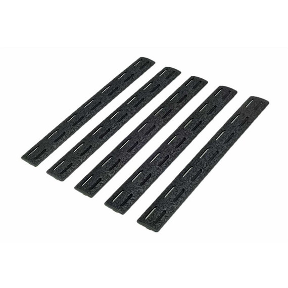Bravo BCM-MCMR-RP-BLK-5, M-LOK Rail Panel Kit, 5 Pack, Black - 812526021557 
