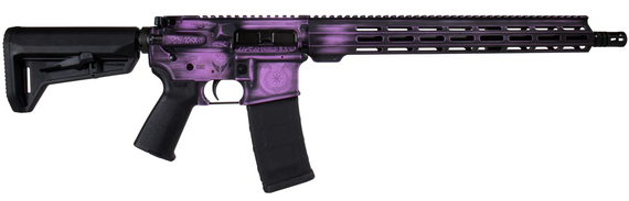 Shark Coast Tactical Valkyrie Purple AR, 5.56 NATO, 16.00" Barrel, 30 Rds, Purple - 810105514636 