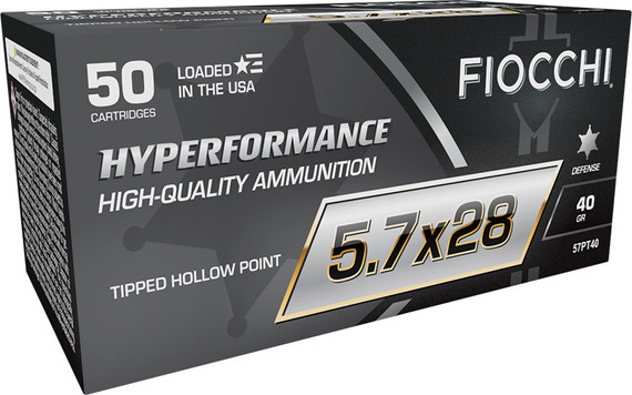 Fiocchi 57PT40 Hyperformance, 5.7x28mm, 50 Rds - 762344712277 