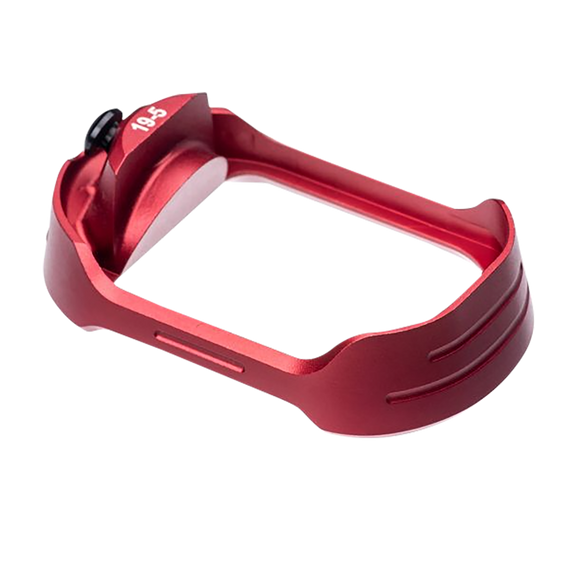 Tyrant CNC TDG19G5MWREDBLKSCREW Magwell, Red Aluminum, Fits Glock 19 Gen 5 - 7426848614972 