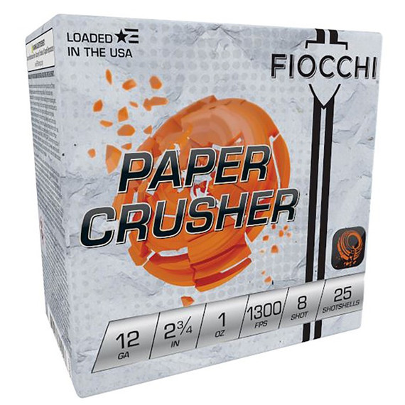 Fiocchi Crusher, 12 GA, 2.75" Barrel, 25 Rds - 762344704050 