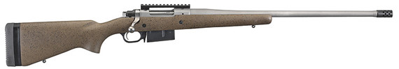 Ruger Hawkeye Long Range Hunter, 6.5 PRC, 22" Barrel, 3 Rds, Speckled Brown/Black Laminate - 736676471973 
