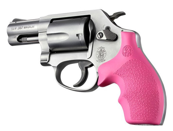 Hogue Rubber Bantam Grip, Pink, Cobblestone Finish 