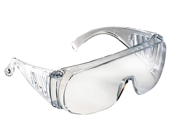 Radians CV0010 Coveralls Shooting Glasses, Clear Lens, Polycarbonate Frame - 674326210933 