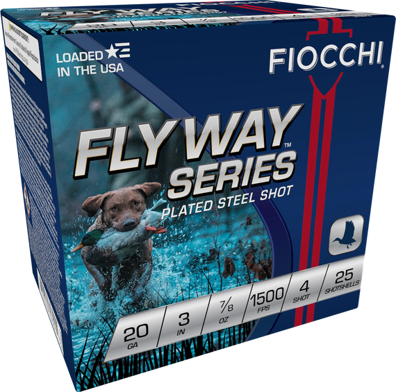 Fiocchi Flyway, 20 Gauge, 3" Shell, 7/8 oz #4 Shot, 250 Rds - 762344703039 