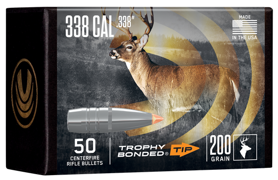 Federal PB338TT200, 338 Cal, 200 Grain, Trophy Bonded Tip - 604544671063 