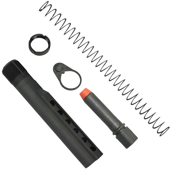 KAK K-SPEC AR-15 PCC Carbine Buffer Tube Kit, 7.8 oz Buffer, Black - 811163035354 
