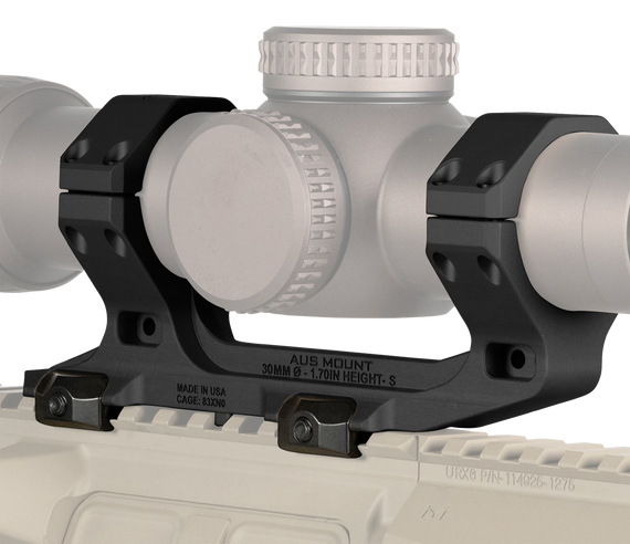 Reptilia AUS Optic Mount, 30mm Tube, Hard Anodized - 850022282980 