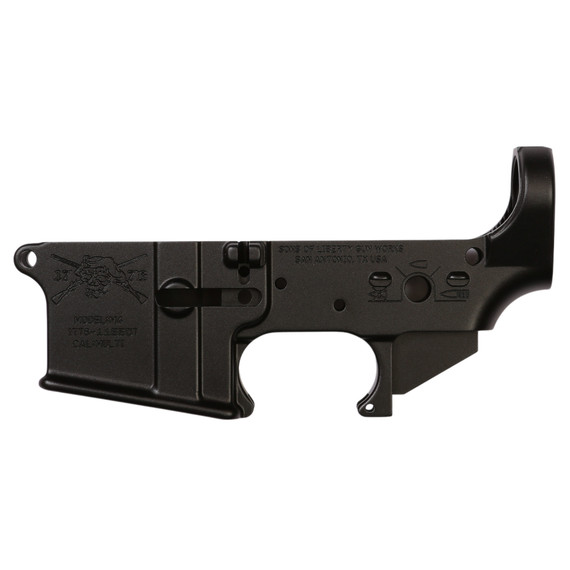 Sons of Liberty Gun Works M4 Stripped Lower, Black Hard Coat Anodized