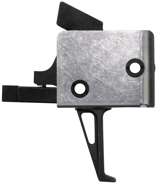 CMC Triggers 92503 Drop-In Single-Stage Flat Trigger, 4-4.50 lbs Draw Weight, Black/Silver Finish - 850544004091 