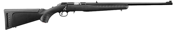 Ruger American Rimfire, 17 HMR, 22" Barrel, 9 Rds, Black Synthetic - 736676083114 
