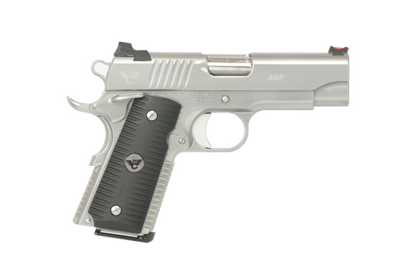 Wilson ACP Compact, .45 ACP, 4.00" Barrel, 8+1 Rds, Stainless Glass Bead Blast - 810025501853 