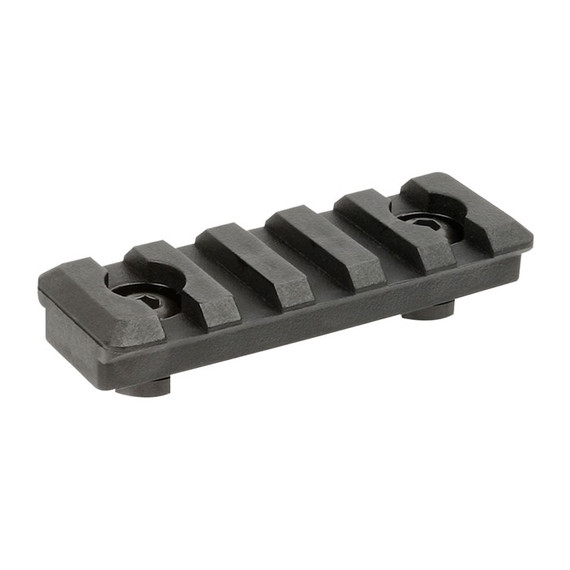 Midwest MI-5PMR, 5 Slot Polymer M-LOK Rail Section, Black - 812102034179 
