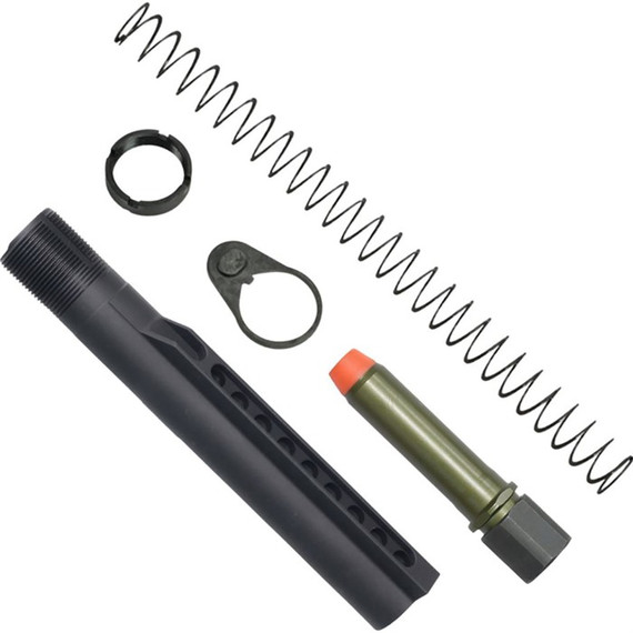 KAK KSPEC AR15 A5-Length H3 Buffer Tube Kit, 6.5oz Buffer, Black - 811163035316 