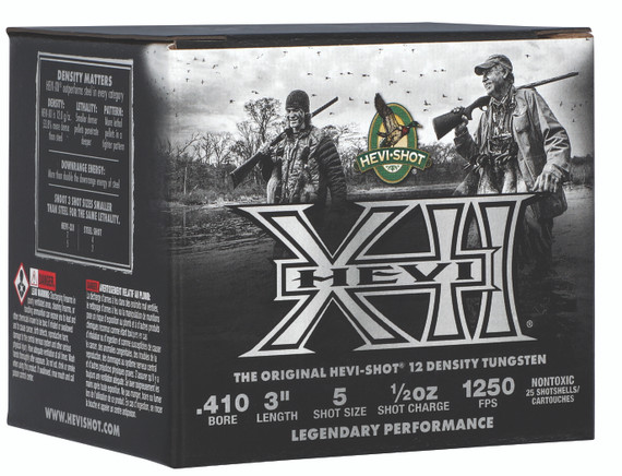 Federal HEVI-XII, .410 Bore, 3" Barrel, 25 Rds, Tungsten - 604544695168 