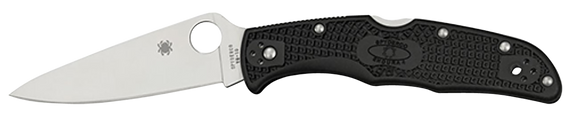Spyderco Endura 4 Lightweight, 3.75" VG-10 Satin Plain Blade, Purple FRN Handle
