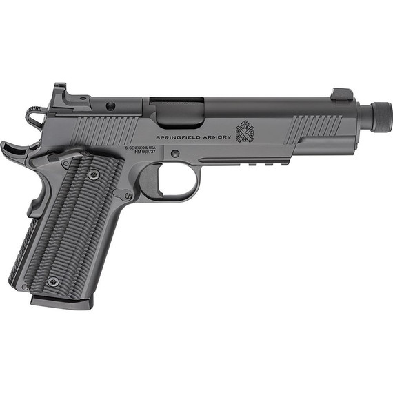 Springfield 1911 Operator AOS, .45 ACP, 5.75" Barrel, 8 Rds, Black Cerakote - 706397995041 