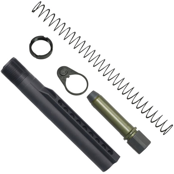 KAK K-SPEC AR-15 A5-Length Heavy Buffer Tube Kit, 7.3oz Buffer, Black