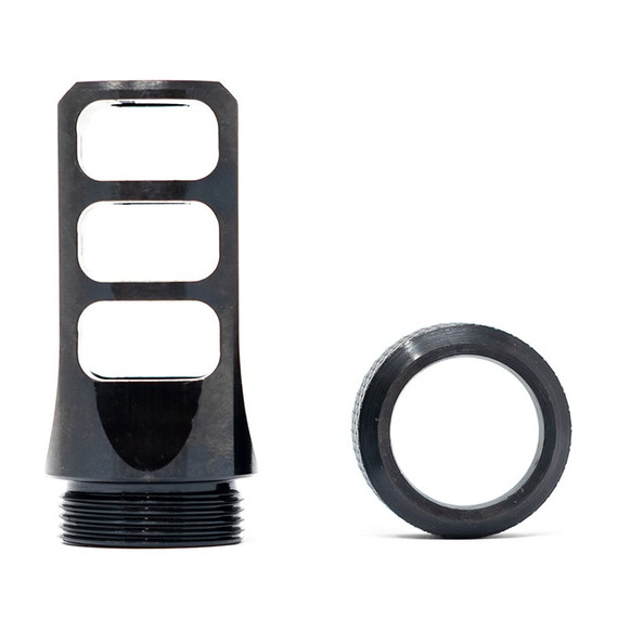Faxon Firearms MuzzLok 8.6 Blackout 3-Port Muzzle Brake, Steel, QPQ Nitride - 816341026605 