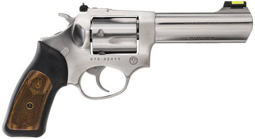 Ruger SP101, .357 Magnum, 4.20" Barrel, 5 Rds, Satin Stainless - 736676057719 