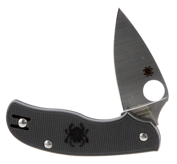 Spyderco Urban Lightweight, N690Co Steel, 6.06" Overall Length, Black FRN Handle - 716104010134 