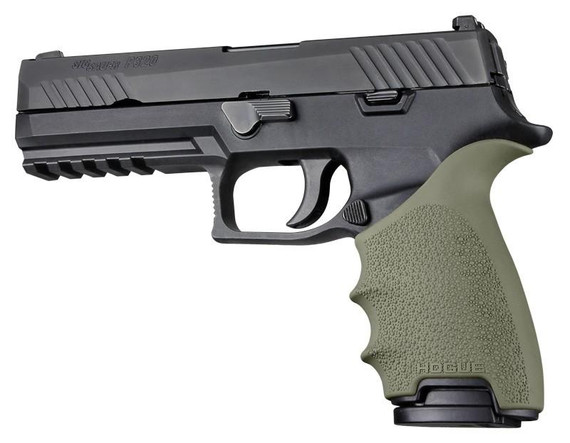 Hogue HandAll Beavertail Grip Sleeve, Sig Sauer P320, OD Green - 743108176016 