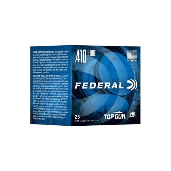 Federal Top Gun Sporting, 410 Bore, 2.50" Barrel, 25 Rds, 1330 FPS - 604544646597 