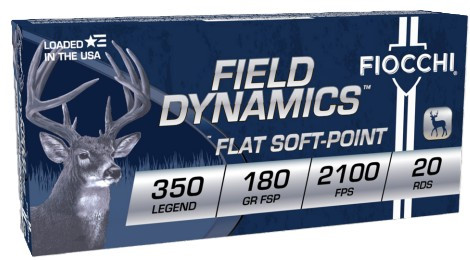 Fiocchi Field Dynamics, .350 Legend, 180 Grain, 20 Rds - 762344713946 
