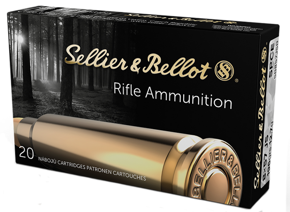 Sellier & Bellot SB857JSB, 8x57 JS, 196gr Soft Point Cut Through Edge, 20 Rds, Brass - 754908512317 