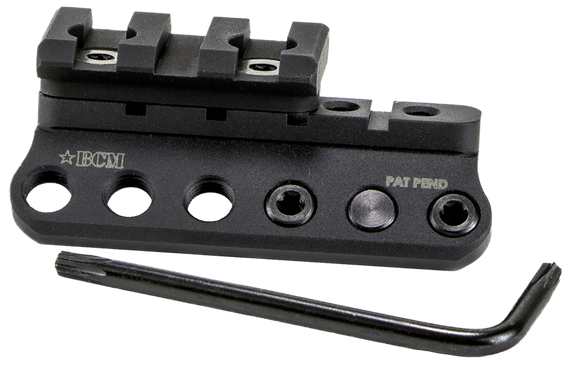 Bravo Company BCMGunfighter Modular Mount, 1913 Picatinny Rail/KeyMod, Black Aluminum - 812526020321 