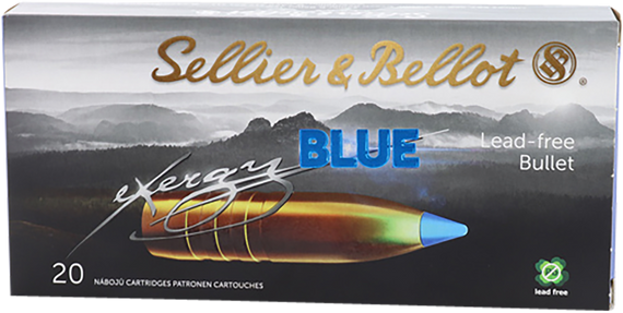 Sellier & Bellot SB308XB eXergy 308 Win 110 gr TAC EX Blue, Brass Finish - 754908512997 