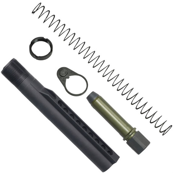 KAK K-SPEC AR-15 A5-Length Heavy Buffer Tube Kit, 4.7oz Buffer, Black - 811163035293 
