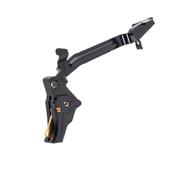 Tyrant CNC I.T.T.S Trigger/Bar, Black/Gold, Aluminum, Fits Glock Gen3-4 - 612789316274 