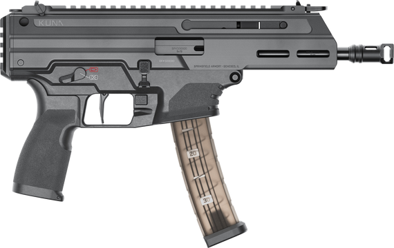 Springfield Kuna, 40 S&W, 6.12" Barrel, 30+1 Rds, Black - 706397988708 