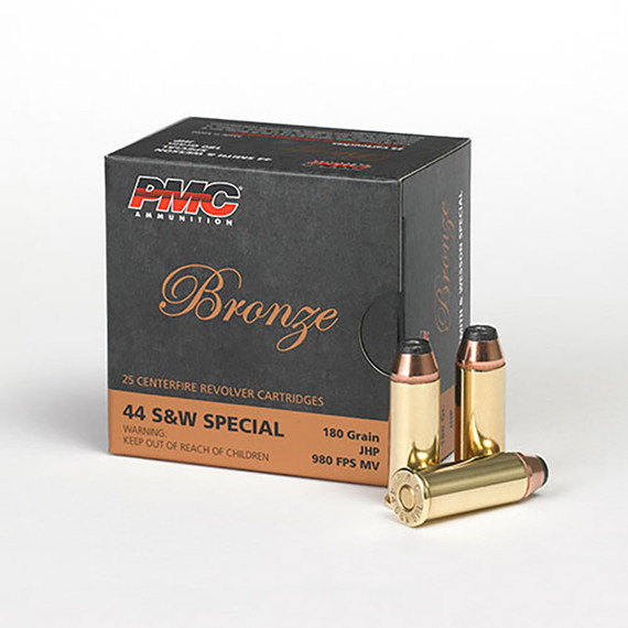 PMC Bronze 44 S&W Spl, 180Gr JHP, 25 Rds - 741569200028 