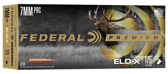 Federal Premium ELD-X, 7mm PRC, 175 Grain, 20 Rounds 