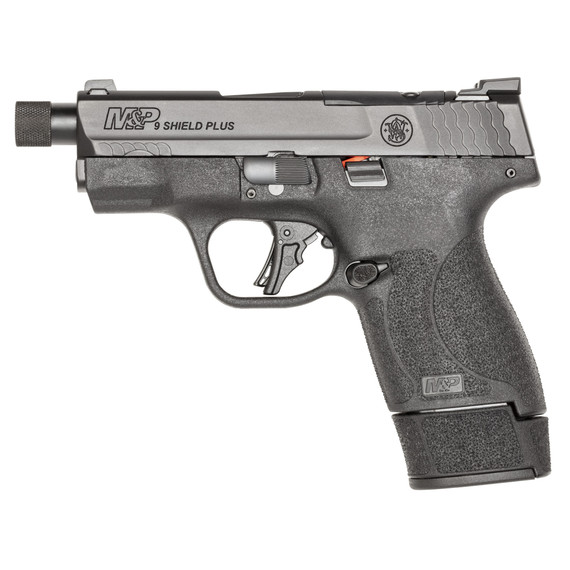 Smith & Wesson M&P 9 Shield Plus, 9MM, 3.70" Barrel, 15 Rds, Black - 022188897807 
