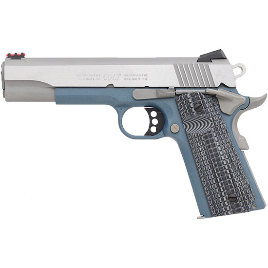 Colt CLT COMPETITION, 9MM, 5.00" Barrel, 9 Rds, Stainless Steel/Blue Titanium - 098289111654 