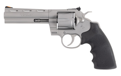 Colt PYTHON 357MAG SS, 357 Magnum, 5.00" Barrel, 6 Rds, Stainless Steel - 098289003508 