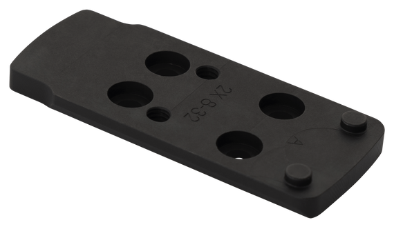 Colt 1911 Deltapoint Pro Optic Plate, DeltaPoint Pro Footprint, Black Stainless Steel - 098289600424 