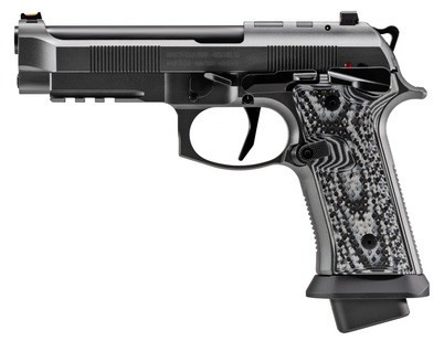 Beretta 92XI SAO Limited, 9MM, 4.70" Barrel, 22 Rds, Black/White - 082442975979 